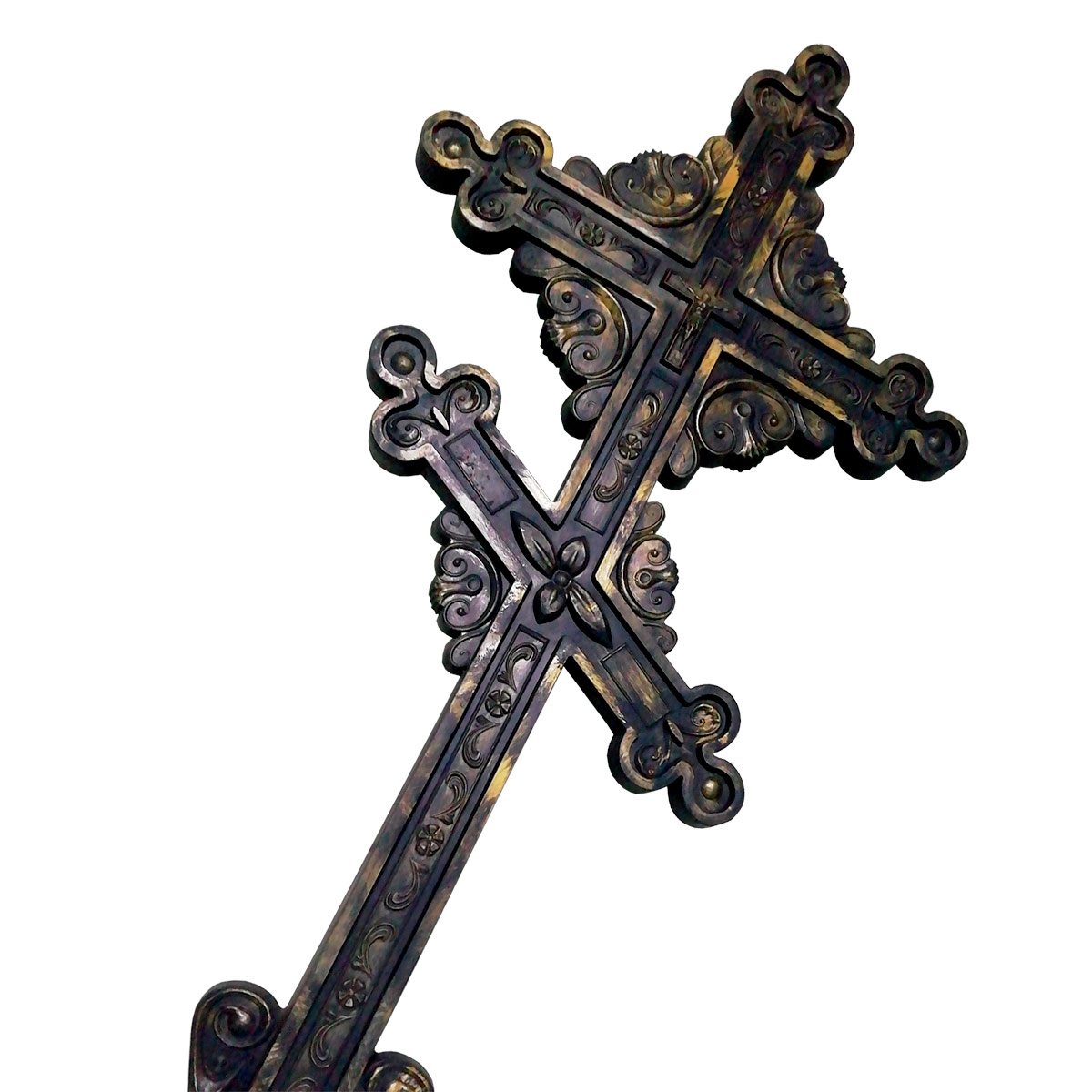 Могильный крест кованый литой